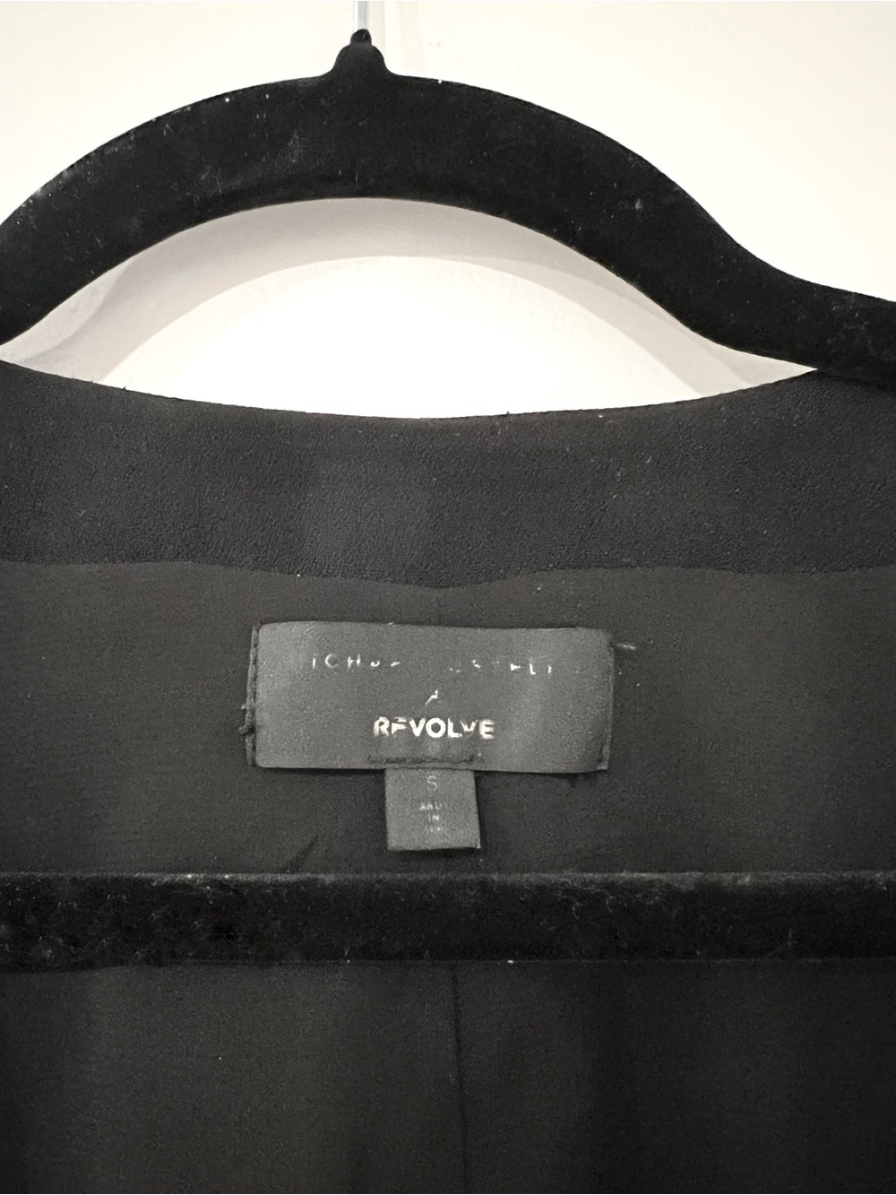 REVOLVE x Michael Costello Black Open-Front Draped Blazer - Picture 3 of 5